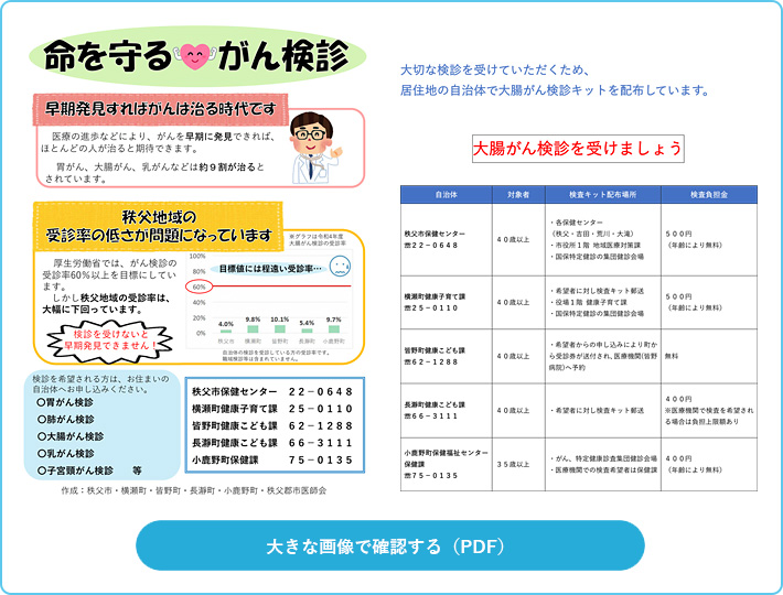 大腸がん検診を受けましょう